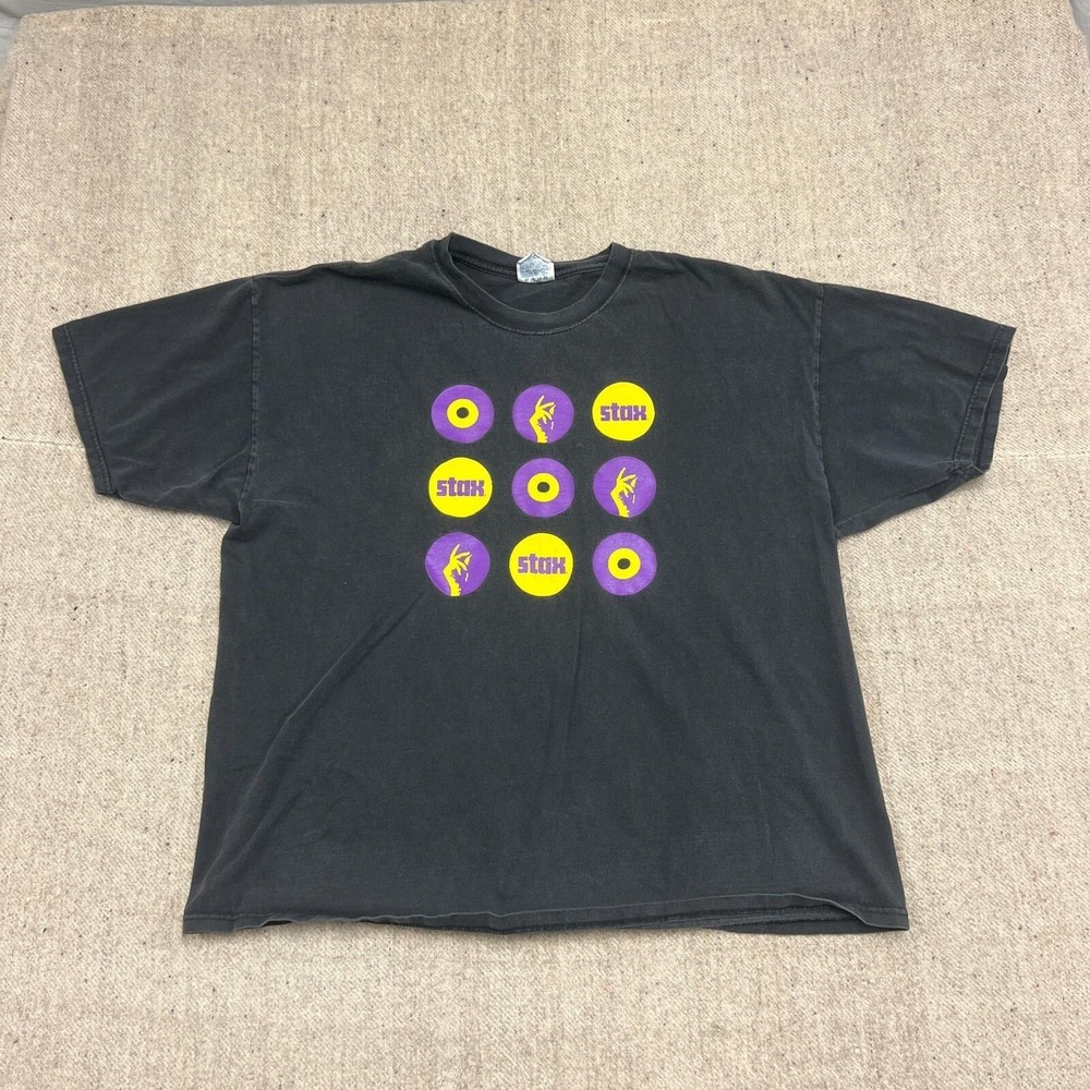 Vintage Stax Records Shirt Mens XXL Blue 1990s Memphis‎